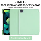 IDEGG For iPad Air 4 Case 2020 iPad Pro 11 Case 2021 Pro 12.9 Funda iPad 10.2 Case 7 8th Generation Case Air 3 Mini 5 9.7 Pencil Cases