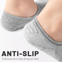 IDEGG No Show Sock  Low Cut Anti-slid Cotton Athletic Casual Socks 8 Pairs