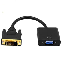 IDEGG Full HD 1080P DVI-D to VGA Adapter 24+1 25Pin Male to 15Pin Female Cable Converter for PC Computer HDTV Monitor Display