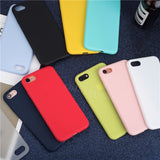 IDEGG Luxury Thin Soft Color Phone Case For Iphone 7 8 6 6s Plus 5s Se Silicone Back Cover Capa For Iphone X Xs 11 Pro Max Xr 12 Mini