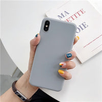 IDEGG Luxury Thin Soft Color Phone Case For Iphone 7 8 6 6s Plus 5s Se Silicone Back Cover Capa For Iphone X Xs 11 Pro Max Xr 12 Mini