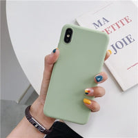 IDEGG Luxury Thin Soft Color Phone Case For Iphone 7 8 6 6s Plus 5s Se Silicone Back Cover Capa For Iphone X Xs 11 Pro Max Xr 12 Mini