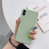 IDEGG Luxury Thin Soft Color Phone Case For Iphone 7 8 6 6s Plus 5s Se Silicone Back Cover Capa For Iphone X Xs 11 Pro Max Xr 12 Mini