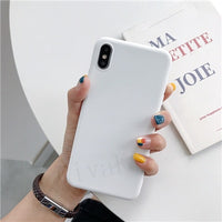 IDEGG Luxury Thin Soft Color Phone Case For Iphone 7 8 6 6s Plus 5s Se Silicone Back Cover Capa For Iphone X Xs 11 Pro Max Xr 12 Mini