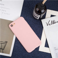 IDEGG Luxury Thin Soft Color Phone Case For Iphone 7 8 6 6s Plus 5s Se Silicone Back Cover Capa For Iphone X Xs 11 Pro Max Xr 12 Mini