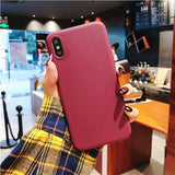 IDEGG Luxury Thin Soft Color Phone Case For Iphone 7 8 6 6s Plus 5s Se Silicone Back Cover Capa For Iphone X Xs 11 Pro Max Xr 12 Mini