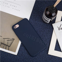 IDEGG Luxury Thin Soft Color Phone Case For Iphone 7 8 6 6s Plus 5s Se Silicone Back Cover Capa For Iphone X Xs 11 Pro Max Xr 12 Mini