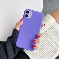 IDEGG Luxury Thin Soft Color Phone Case For Iphone 7 8 6 6s Plus 5s Se Silicone Back Cover Capa For Iphone X Xs 11 Pro Max Xr 12 Mini