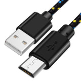 IDEGG 0.5/1m/2m/3m Braided Micro USB Cable Data Sync USB Charger Cable For Samsung S7 HTC LG Huawei Xiaomi Android Phone Cables