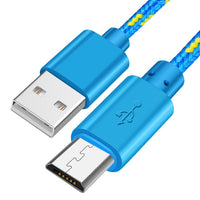 IDEGG 0.5/1m/2m/3m Braided Micro USB Cable Data Sync USB Charger Cable For Samsung S7 HTC LG Huawei Xiaomi Android Phone Cables