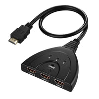 IDEGG Portable 3 HDMI-compatible Ports In 1 HDMI-compatible Out  HD 1080P HDMI-compatible Switch Display Multi Media 3 HDMI-compatible