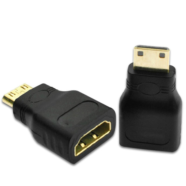 IDEGG Mini HDMI-compatible to HDMI-compatible Adapter Gold-Plated 1.4 3D Extension Adapter 1080P Converter for HDTV Tablet Camera