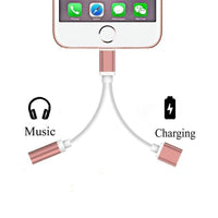 IDEGG Adapter Cables For Apple Audio Charging Connector for iphone X 7 8 Plus XR 11 pro xs max to 3.5mm Headphone Adapter AUX Splitter