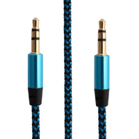 IDEGG 1m Nylon Aux Cable 3.5mm Plug Male To Male Jack Auto Car Audio Cable Kabel Line Cord For IPhone 7 for Xiaomi Smart Phone