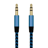 IDEGG 1m Nylon Aux Cable 3.5mm Plug Male To Male Jack Auto Car Audio Cable Kabel Line Cord For IPhone 7 for Xiaomi Smart Phone