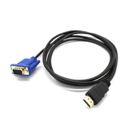 IDEGG HDMI-compatible to VGA HD Converter Cable Audio Cable D-SUB Male Video Adapter Cable Lead for HDTV PC Computer Monitor For  TV