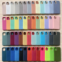 IDEGG  Original Silicone Case For iPhone 11 12 Pro MAX SE 2020 XR X 6 6s 7 8 Plus Cases For iPhone 12 mini XS Full Cover etui