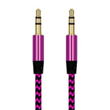 IDEGG 1m Nylon Aux Cable 3.5mm Plug Male To Male Jack Auto Car Audio Cable Kabel Line Cord For IPhone 7 for Xiaomi Smart Phone