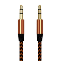IDEGG 1m Nylon Aux Cable 3.5mm Plug Male To Male Jack Auto Car Audio Cable Kabel Line Cord For IPhone 7 for Xiaomi Smart Phone