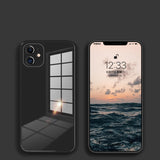 IDEGG Liquid Glass Case For iPhone 12 11 Pro XS Max X XR 7 8 Plus SE2 2020 Scratch-Resistant Colorful Back Cover Protective Case