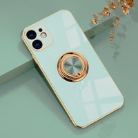 IDEGG Magnetic Case For iPhone 13 12 11 Pro Max XS XR X S 7 8 Plus SE 2020 Mini Soft Bumper Frame Shell Cover With Ring Holder