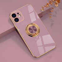 IDEGG Magnetic Case For iPhone 13 12 11 Pro Max XS XR X S 7 8 Plus SE 2020 Mini Soft Bumper Frame Shell Cover With Ring Holder