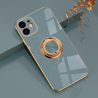 IDEGG Magnetic Case For iPhone 13 12 11 Pro Max XS XR X S 7 8 Plus SE 2020 Mini Soft Bumper Frame Shell Cover With Ring Holder