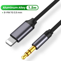 IDEGG For iPhone 3.5mm Jack Aux Cable Car Speaker Headphone Adapter for iPhone 13 12 11 Pro XS Audio Splitter Cable for iOS 14 Above